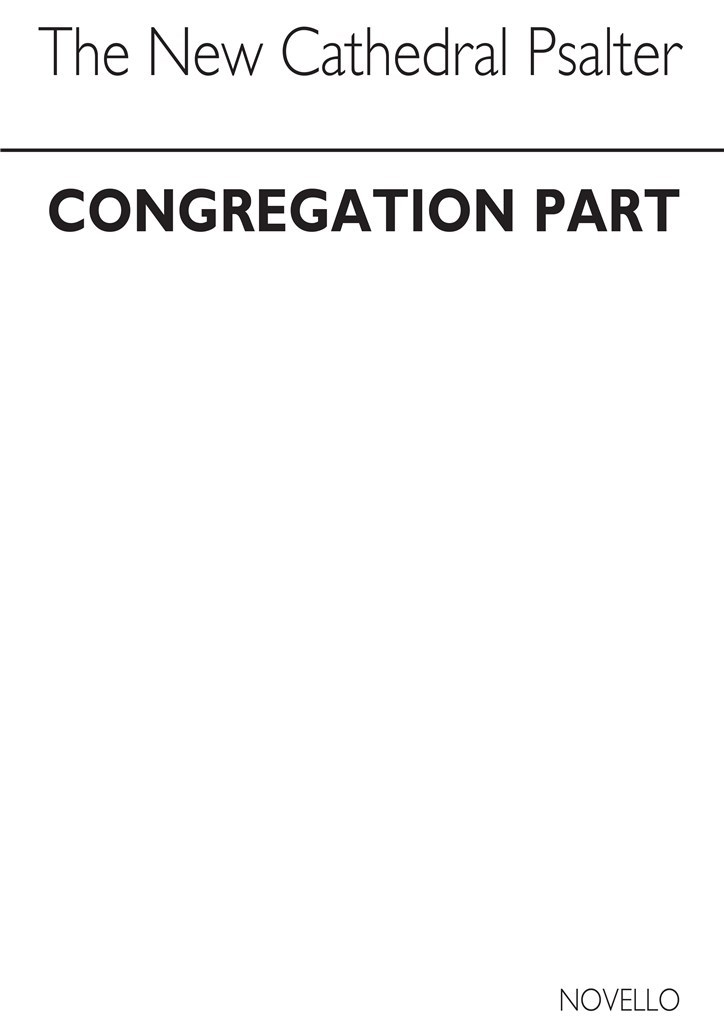 The New Cathedral Psalter Congregational Part